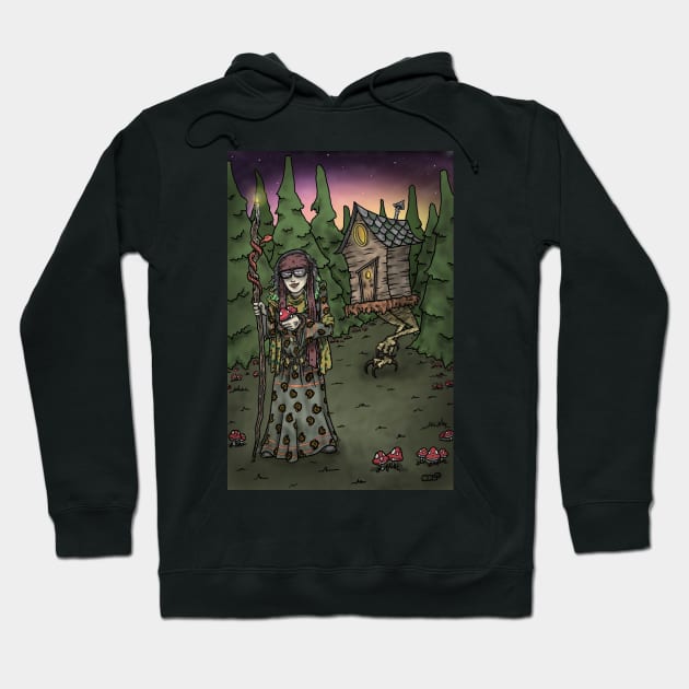 Baba Yaga Hoodie by Matthew Laipple Illustrations